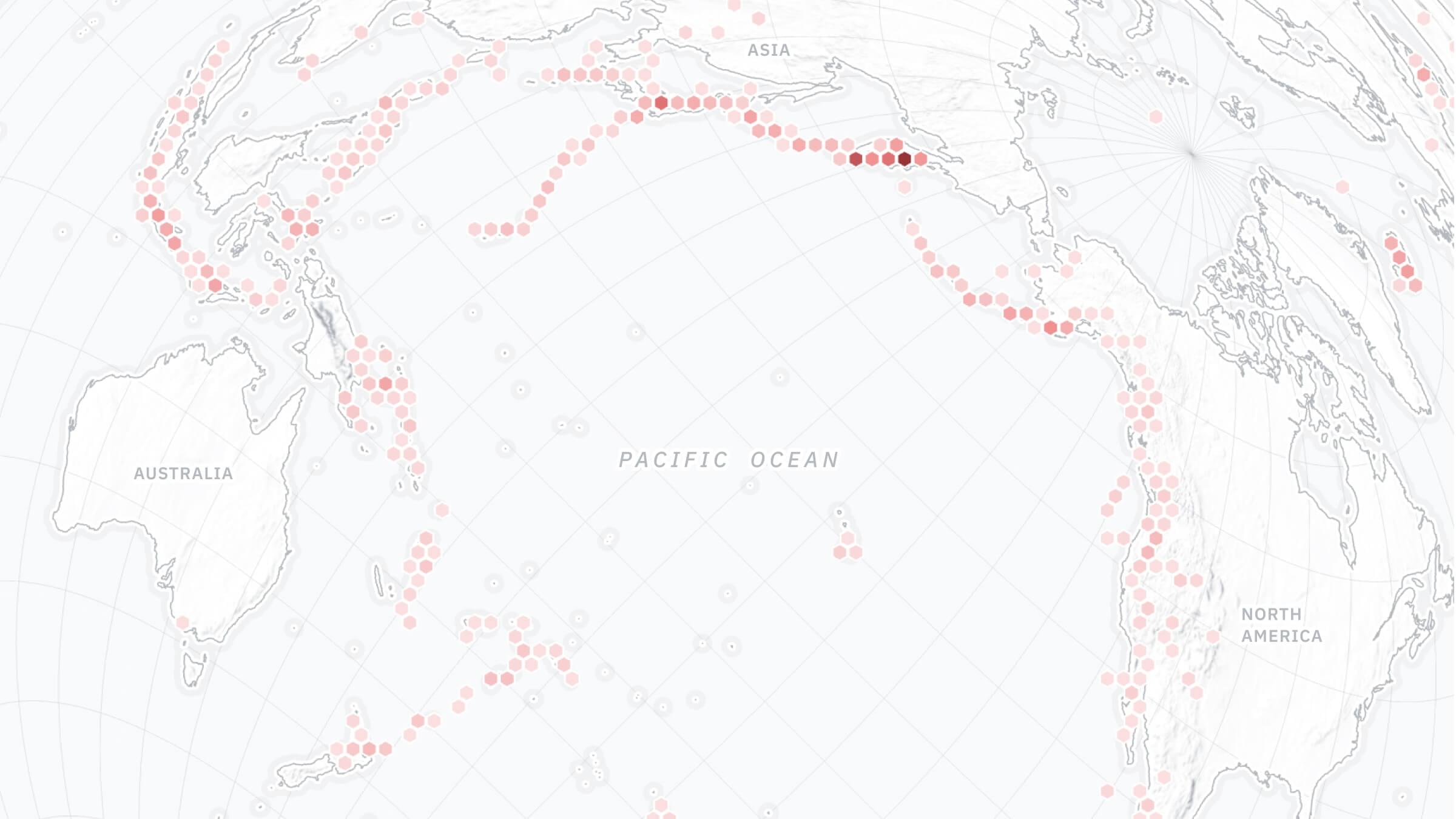 blank pacific rim map